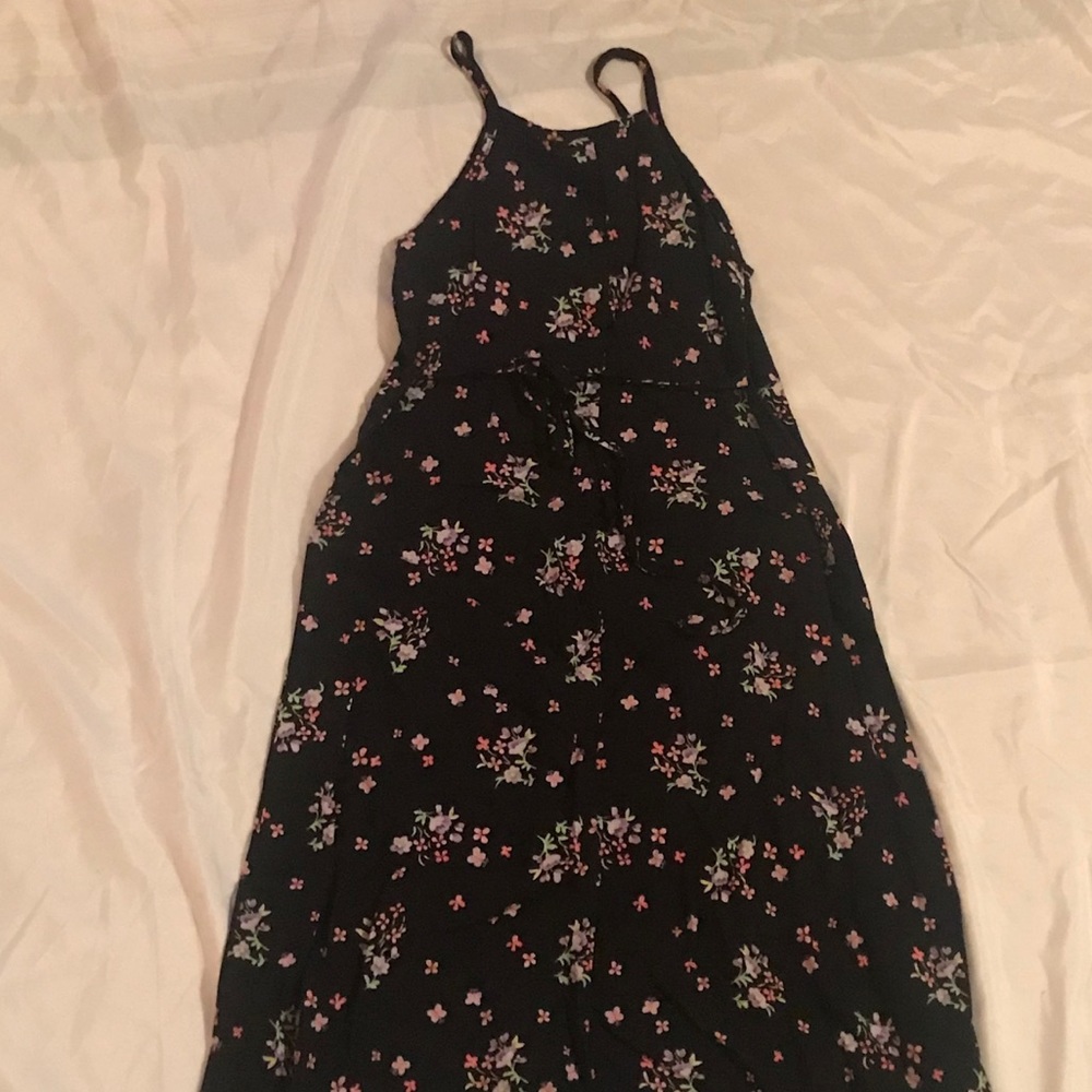 Silky floral dress